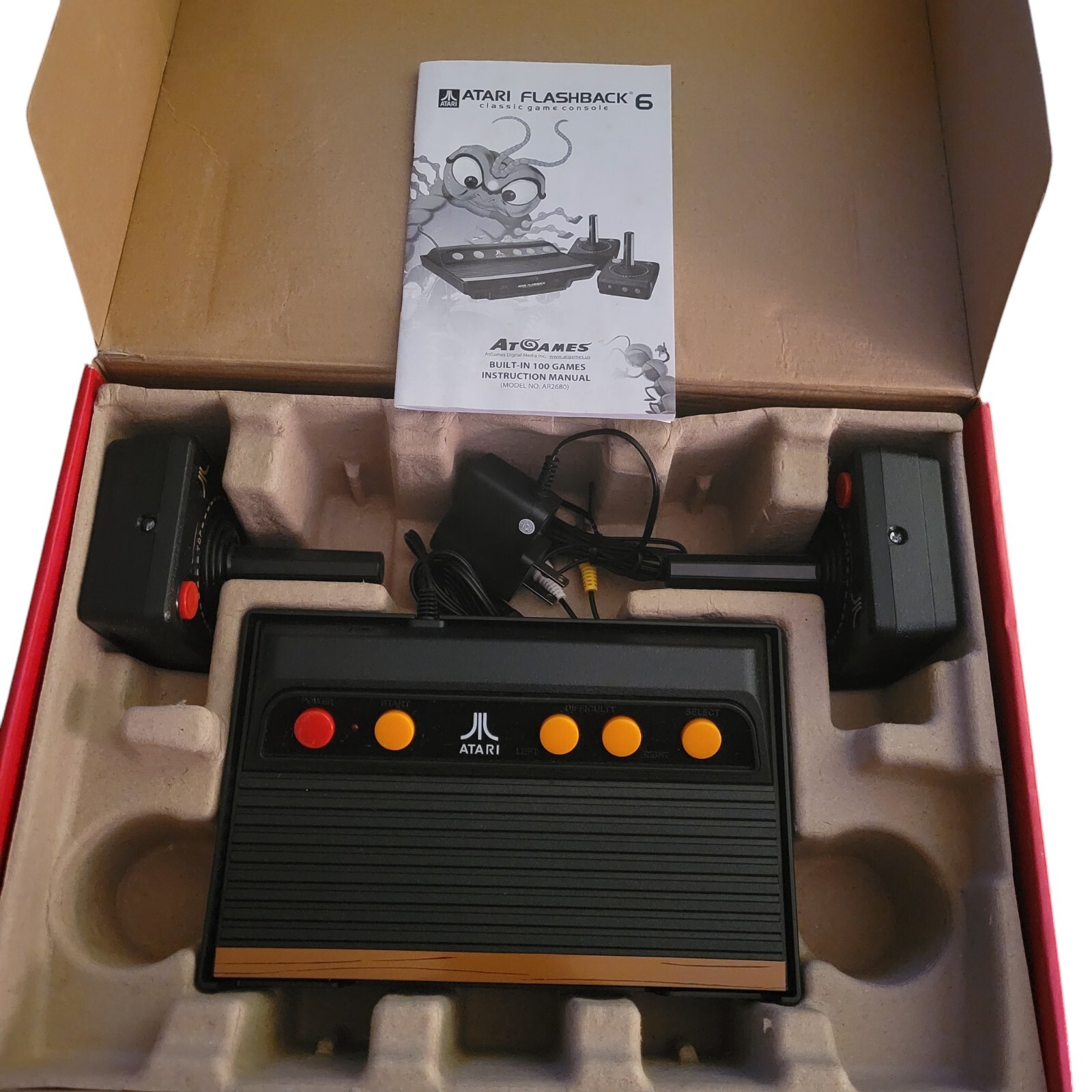 Atari Flashback 6 Classic Game Console & Wireless Controller w/ Built-In Game