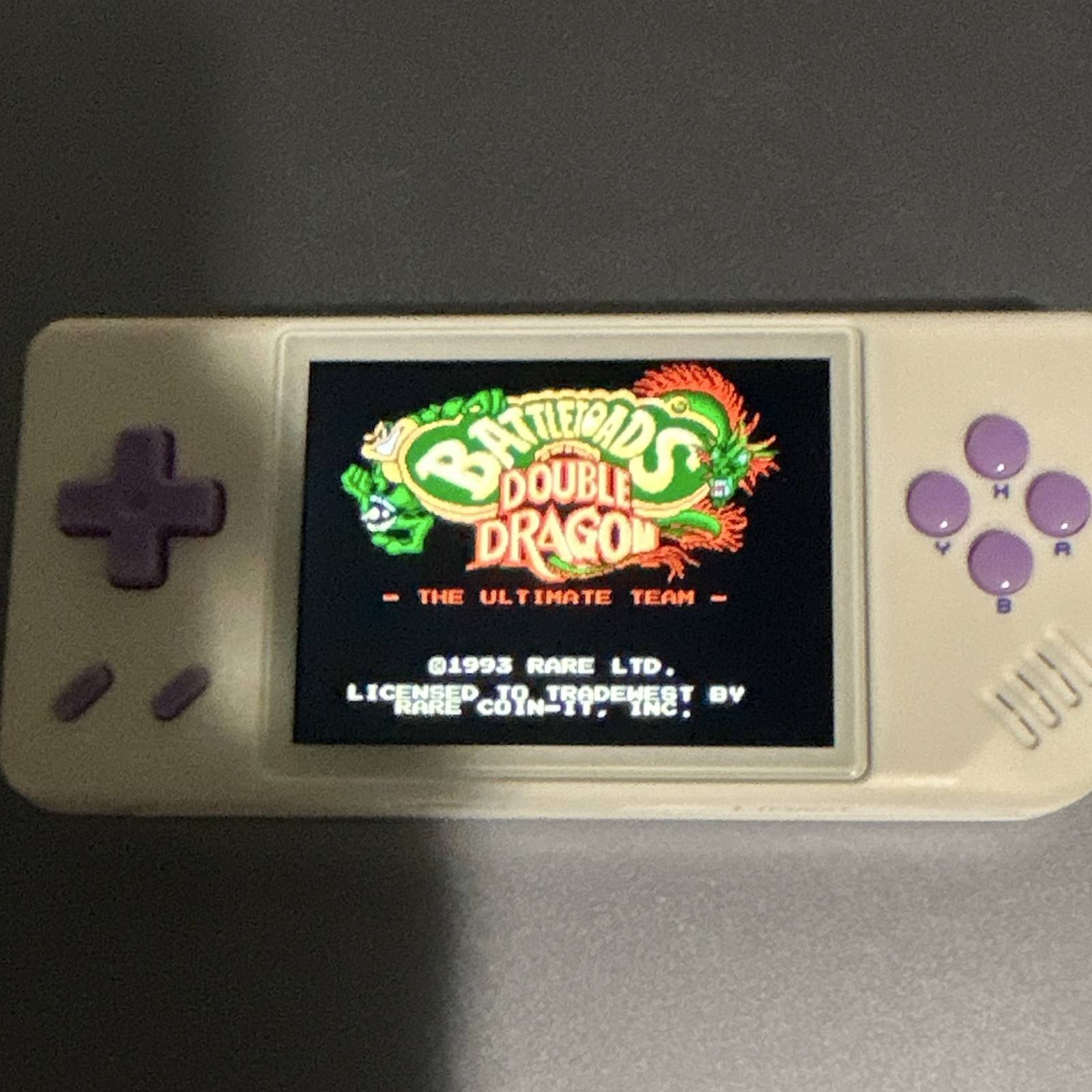 ANBERNIC RG28XX 64GB Handheld Console Wi-Fi USB-C MU OS Purple