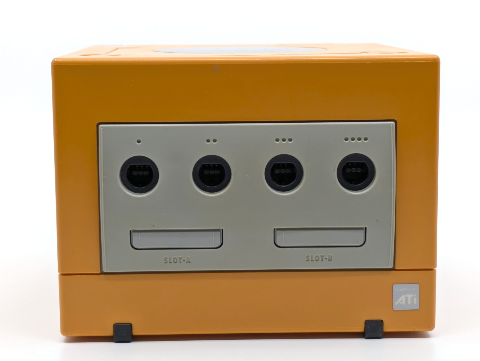 Nintendo GameCube Orange DOL-001 Console Complete Set Tested NTSC-U/C