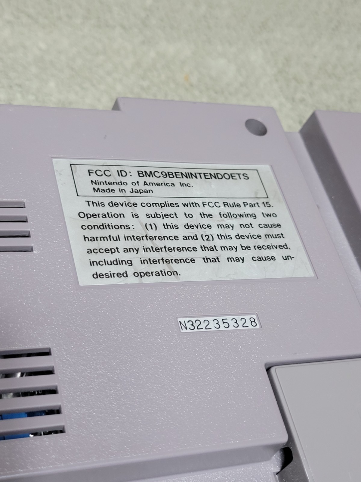 Nintendo Entertainment System NES-001 Console Only Tested Vintage OEM