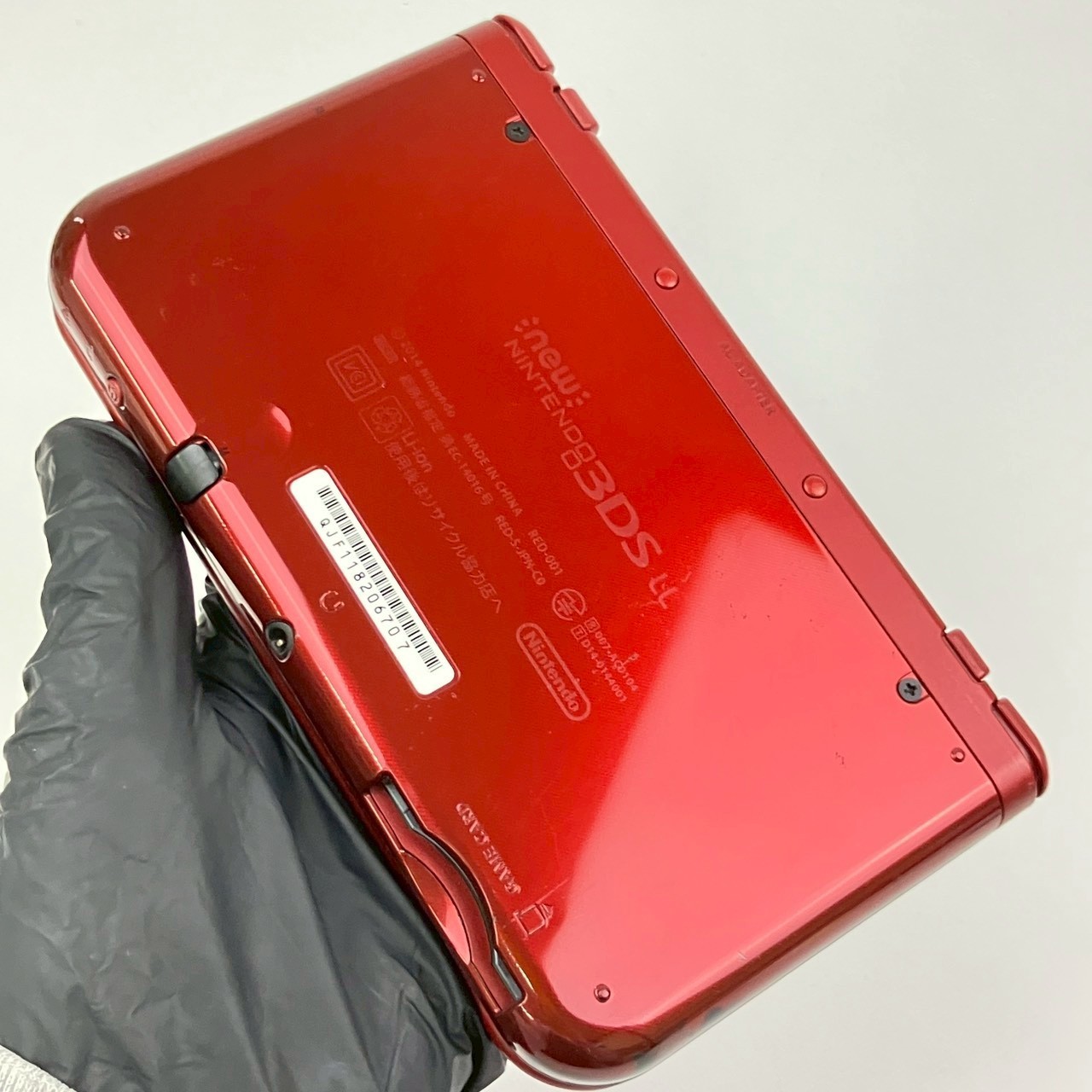Bottom IPS Nintendo new 3DS LL XL Metallic Red Console Region Japanese Only gg0