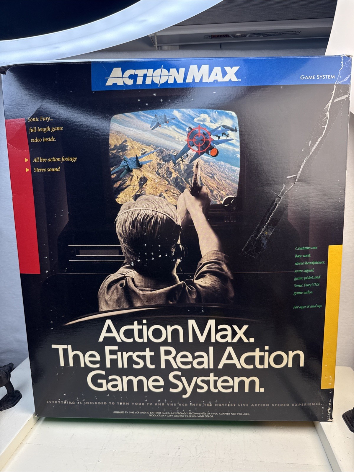 1987 ACTION MAX The First Real Action Game System W/ Sonic Fury Game Untested