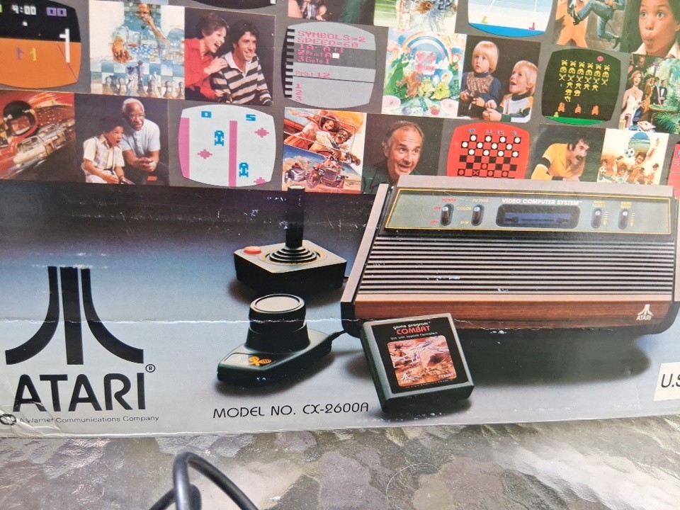 Atari CX2600A Video Computer System W/ Box (Worked When Last Used. 3 Controls