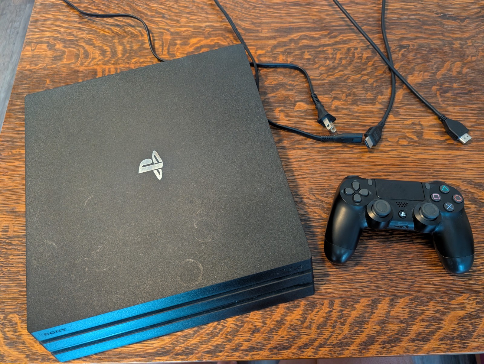 Sony PlayStation 4 Pro 1TB 4K UHD Black Console w/ DualShock 4 & Cables