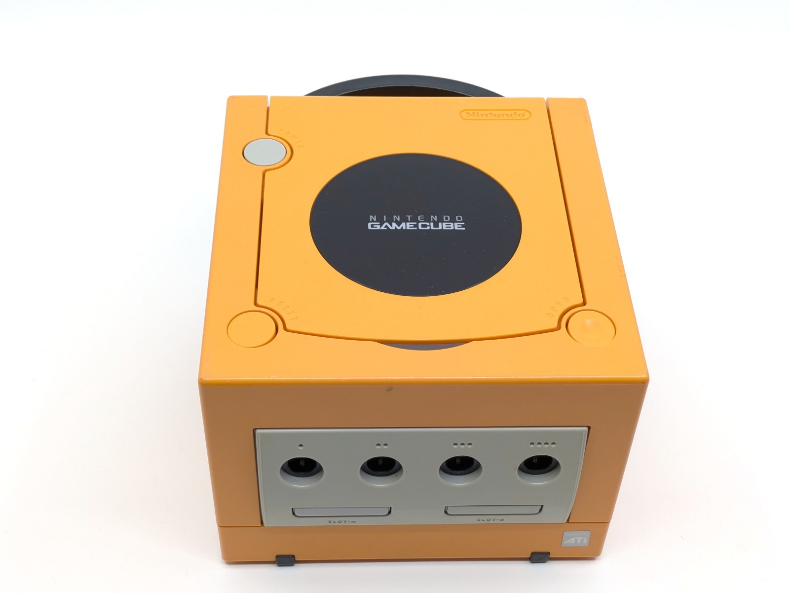 Nintendo GameCube Orange DOL-001 Console Complete Set Tested NTSC-U/C