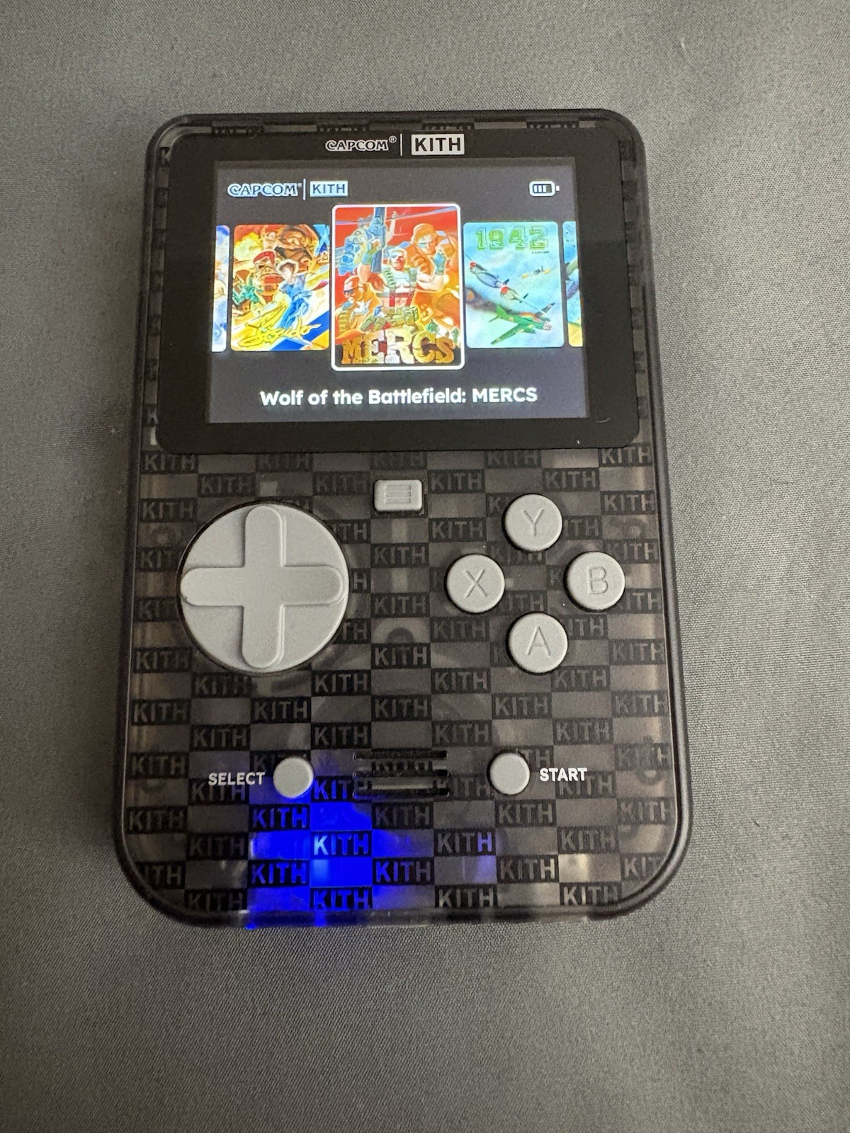 CAPCOM x KITH FOR HYPER MEGA TECH SUPER POCKET HANDHELD CLEAR CONSOLE