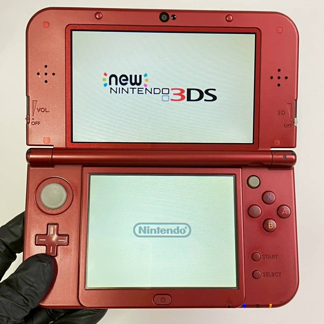 Bottom IPS Nintendo new 3DS LL XL Metallic Red Console Region Japanese Only gg0