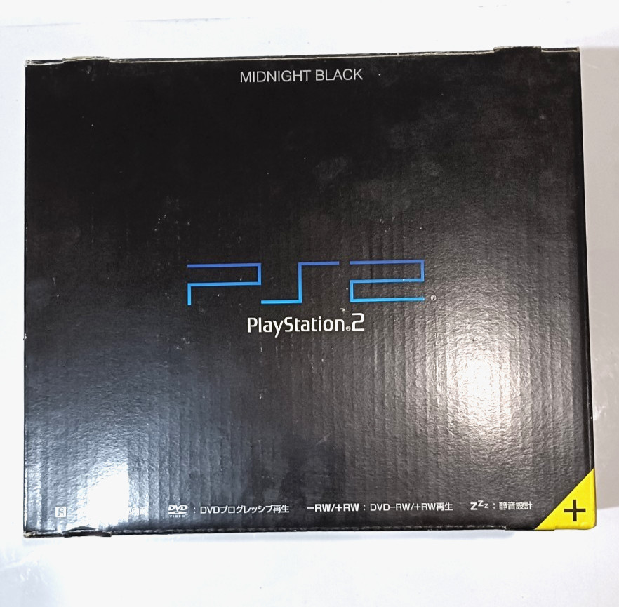 PS2 Midnight Black Console Sony PlayStation 2 NTSC-J SCPH-50000 NB Complete+ Box