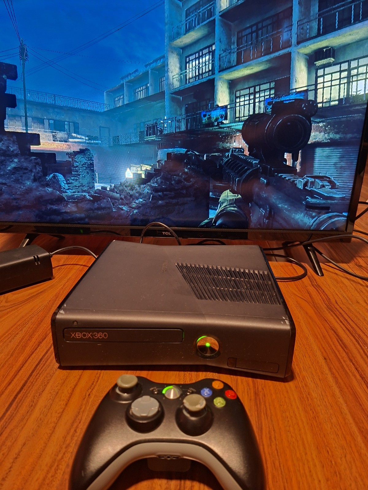 XBOX 360 Slim 250GB Console BUNDLE Microsoft TESTED (Used) Matte Black