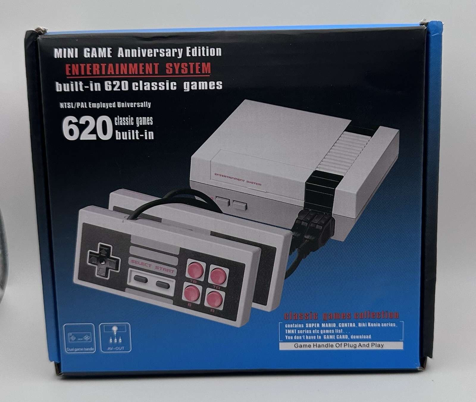 Mini Game Anniversary Edition Home Console 620 Games Plug & Play (2 controllers)