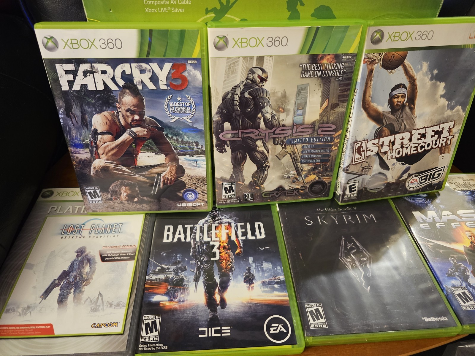 Xbox 360 Arcade 256MB White Console Games Bundle Tested Working