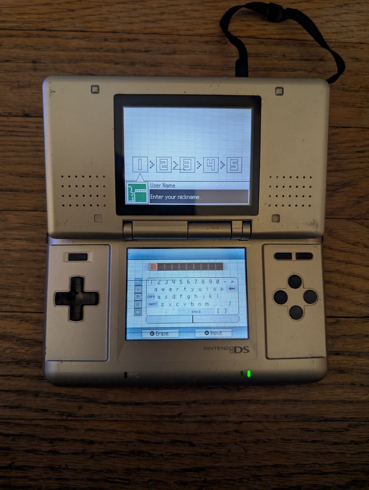 Nintendo DS Original Console NTR-001 with Charger Titanium Silver – Won’t Read G