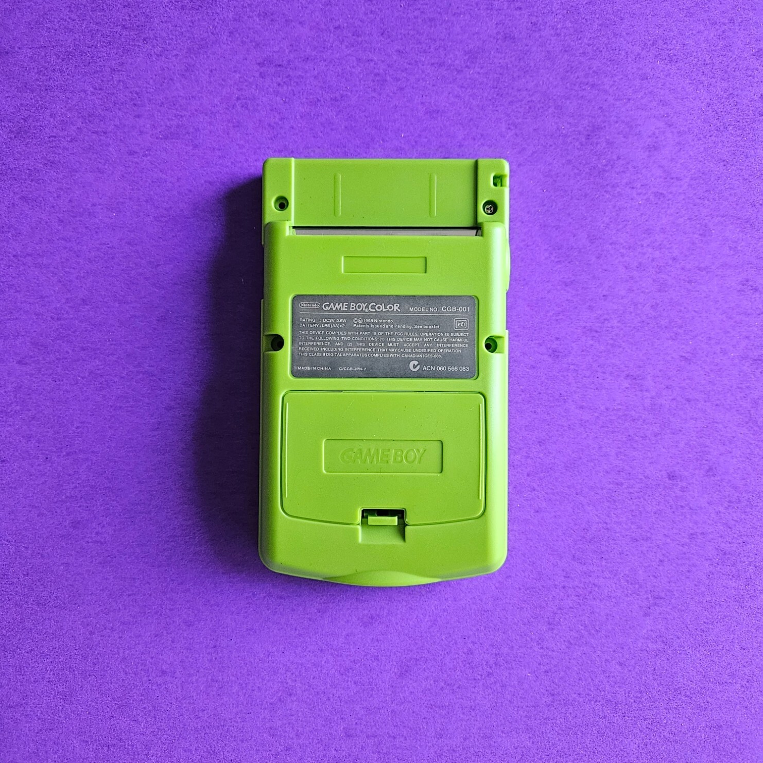 Nintendo Game Boy Color Apple Green 👾 CGB-001 GBC RESTORED NEW BODY