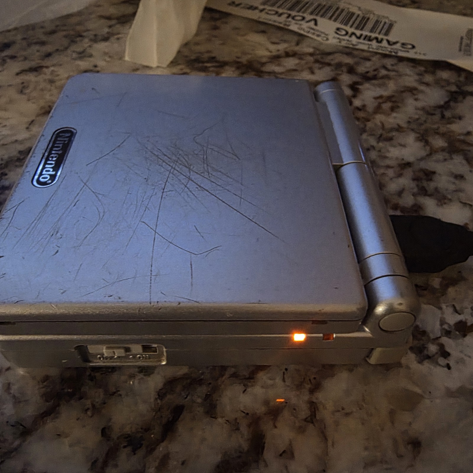 Nintendo Game Boy Advance SP Handheld System – Silver