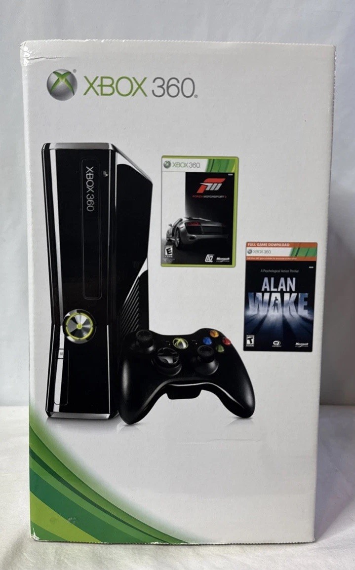 Microsoft Xbox 360 Slim 250GB Holiday Console Bundle – Complete With Box