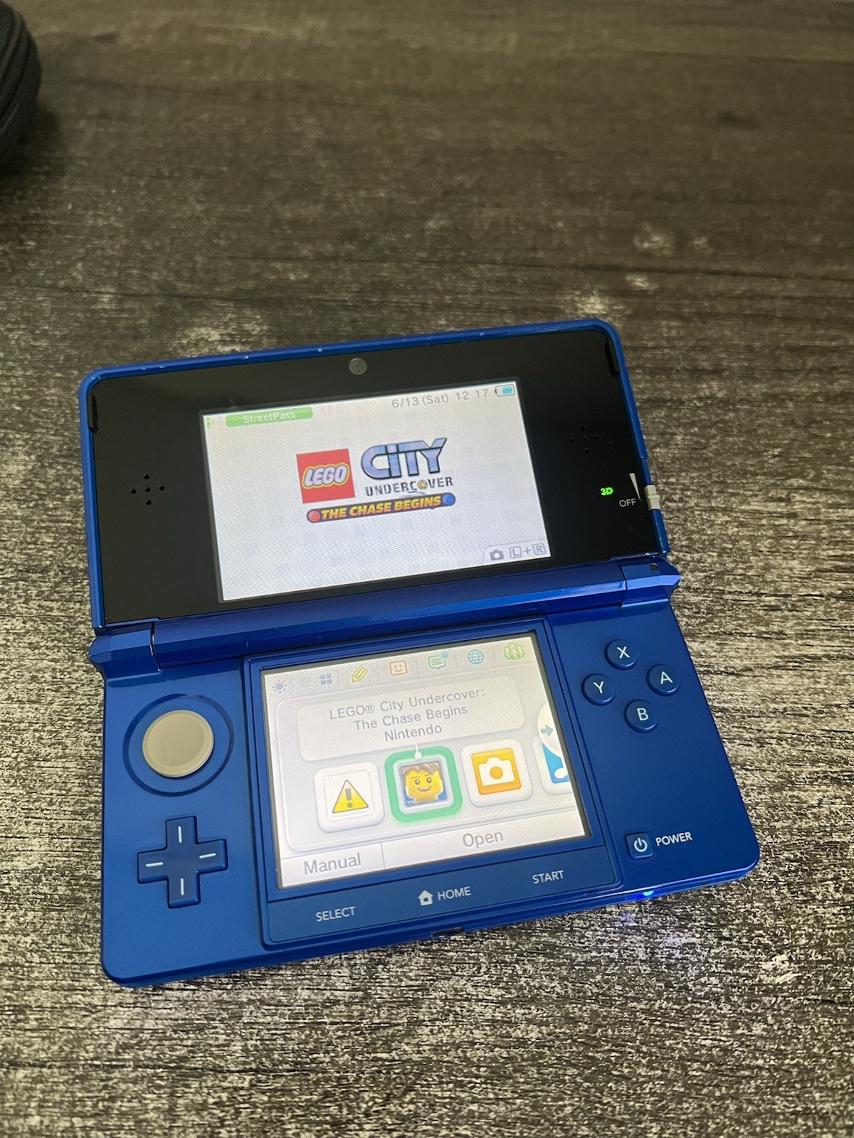 Nintendo 3DS Console Cobalt Blue Handheld Console Bundle US Version CTR-001(USA)