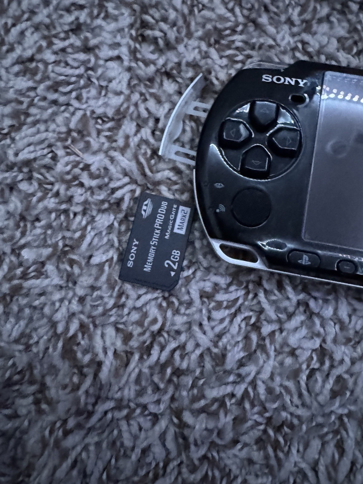 Sony PSP-3001 Black Console w/ 2gb Memory Card & Charger – w/ 5 games 2 movies
