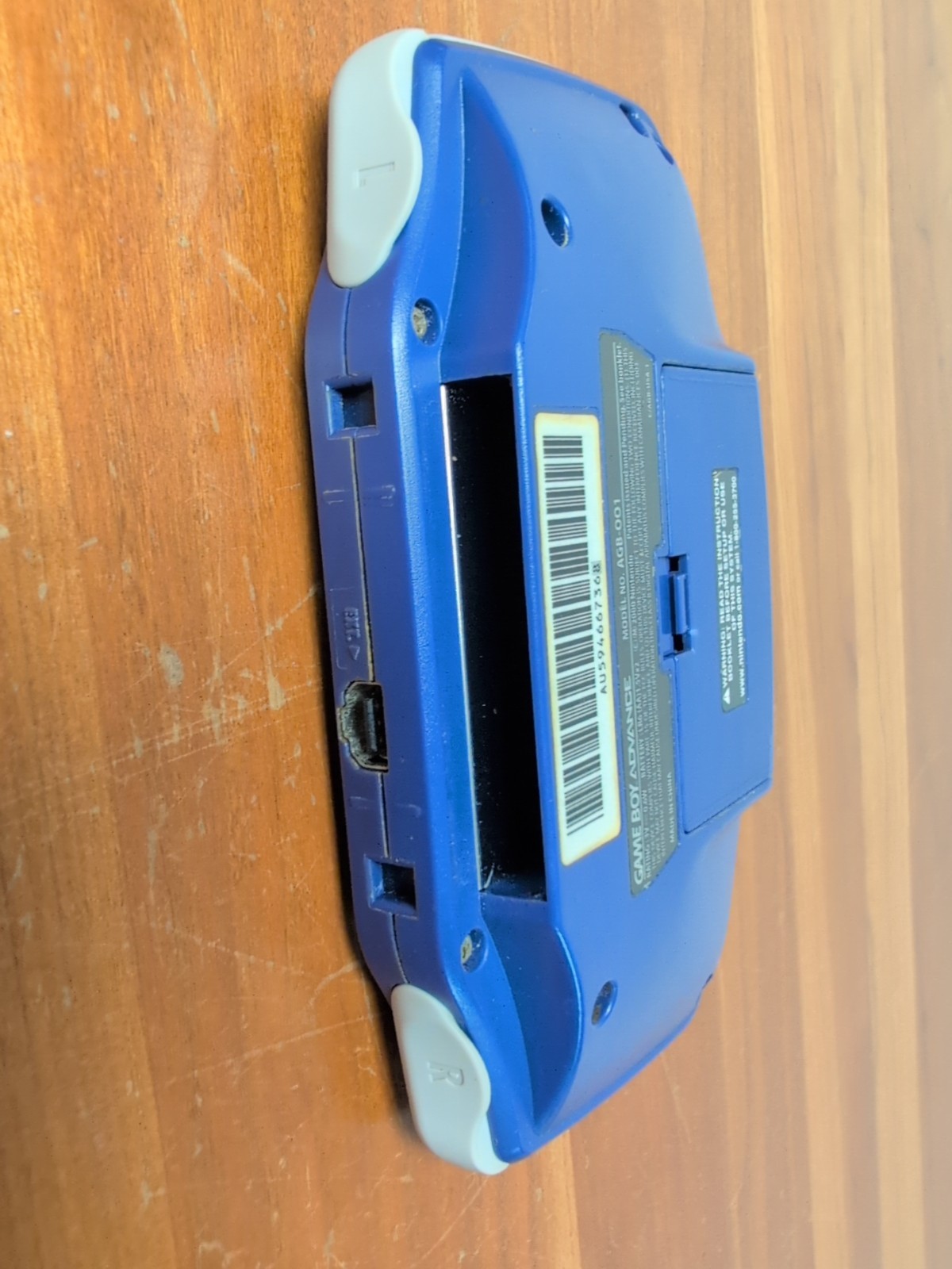 Nintendo Game Boy Advance Handheld System GBA Indigo Tested F-14 Cartridge Game