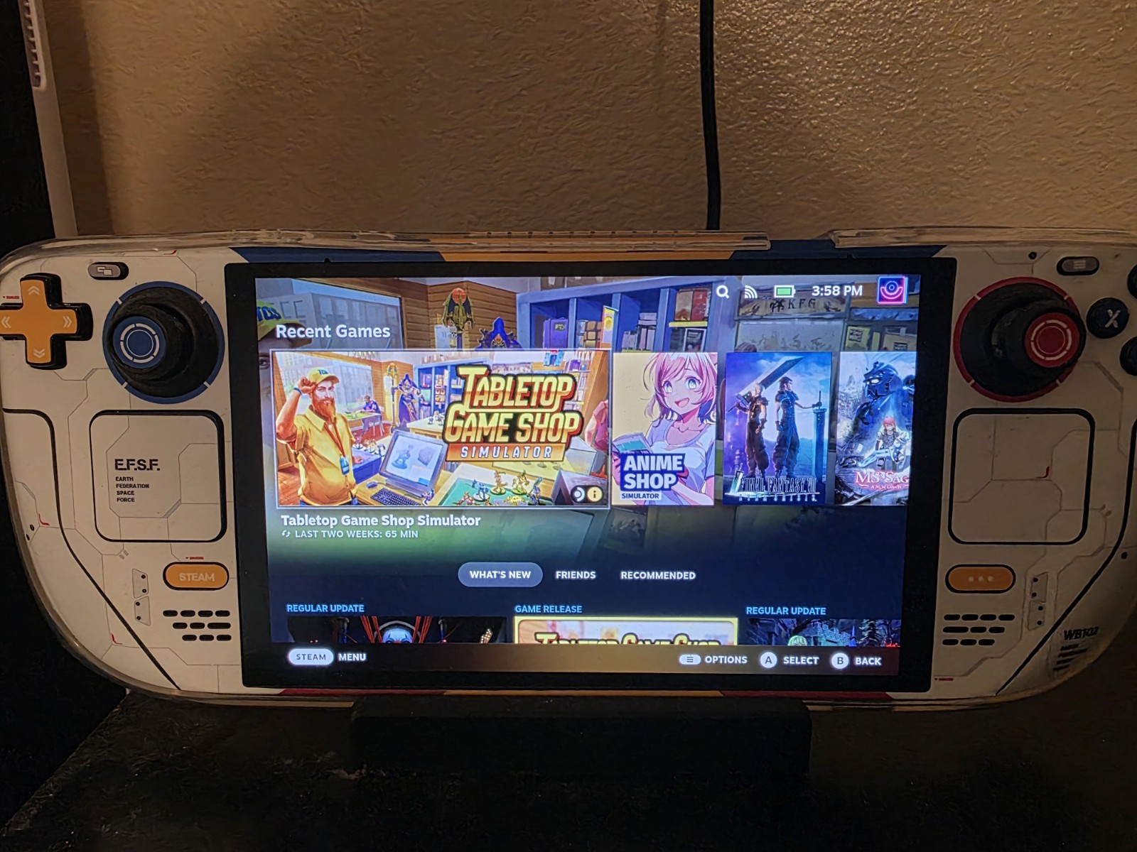 Valve Steam Deck 1TB OLED Console (Gundam Skin) + TV Dock & Accessories Bundle