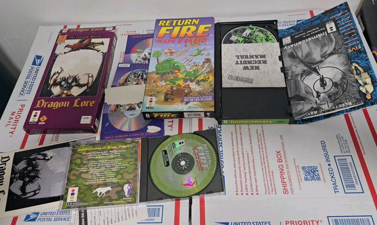 5 3DO Games Including New Sealed Casper, Dragon Lore, Immercenary READ LISTING!