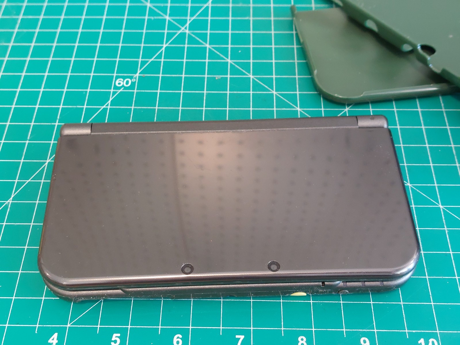 Nintendo New 3DS XL Black Console Tested with Green Zelda Hylian Cover
