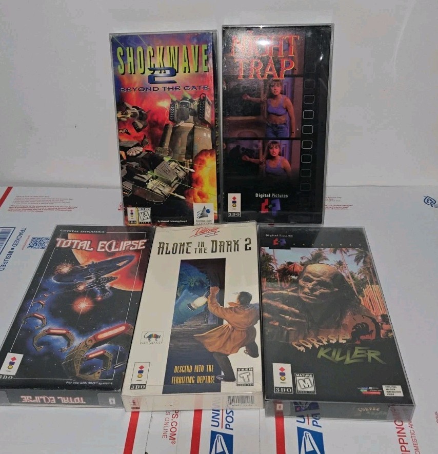 5 3DO Games Including Night Trap, Corpse Killer, Alone In The Dark + More READ!