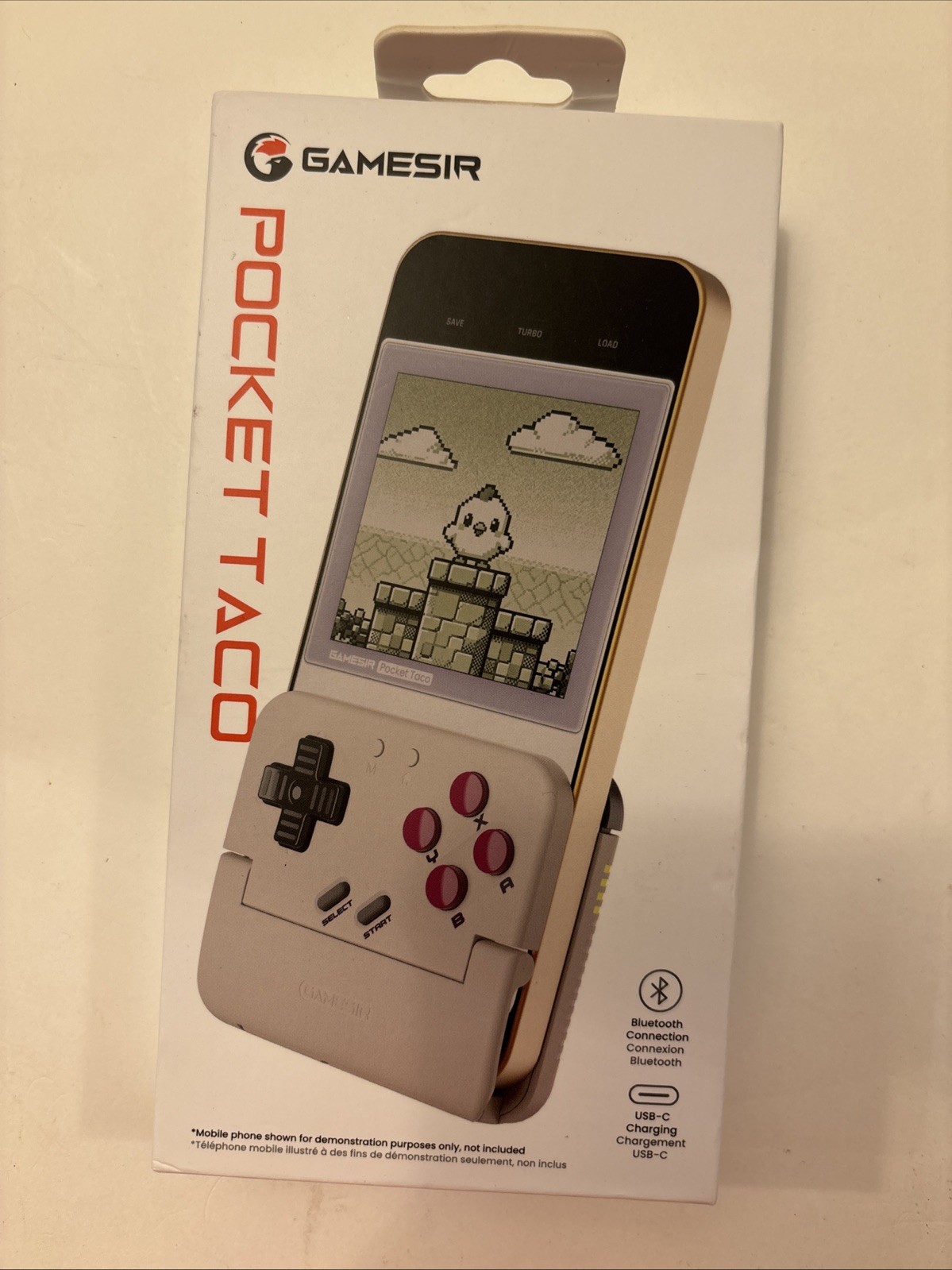 Pocket Taco Vertical Mobile Gaming Controller Retro Arcade Bluetooth Gamepad