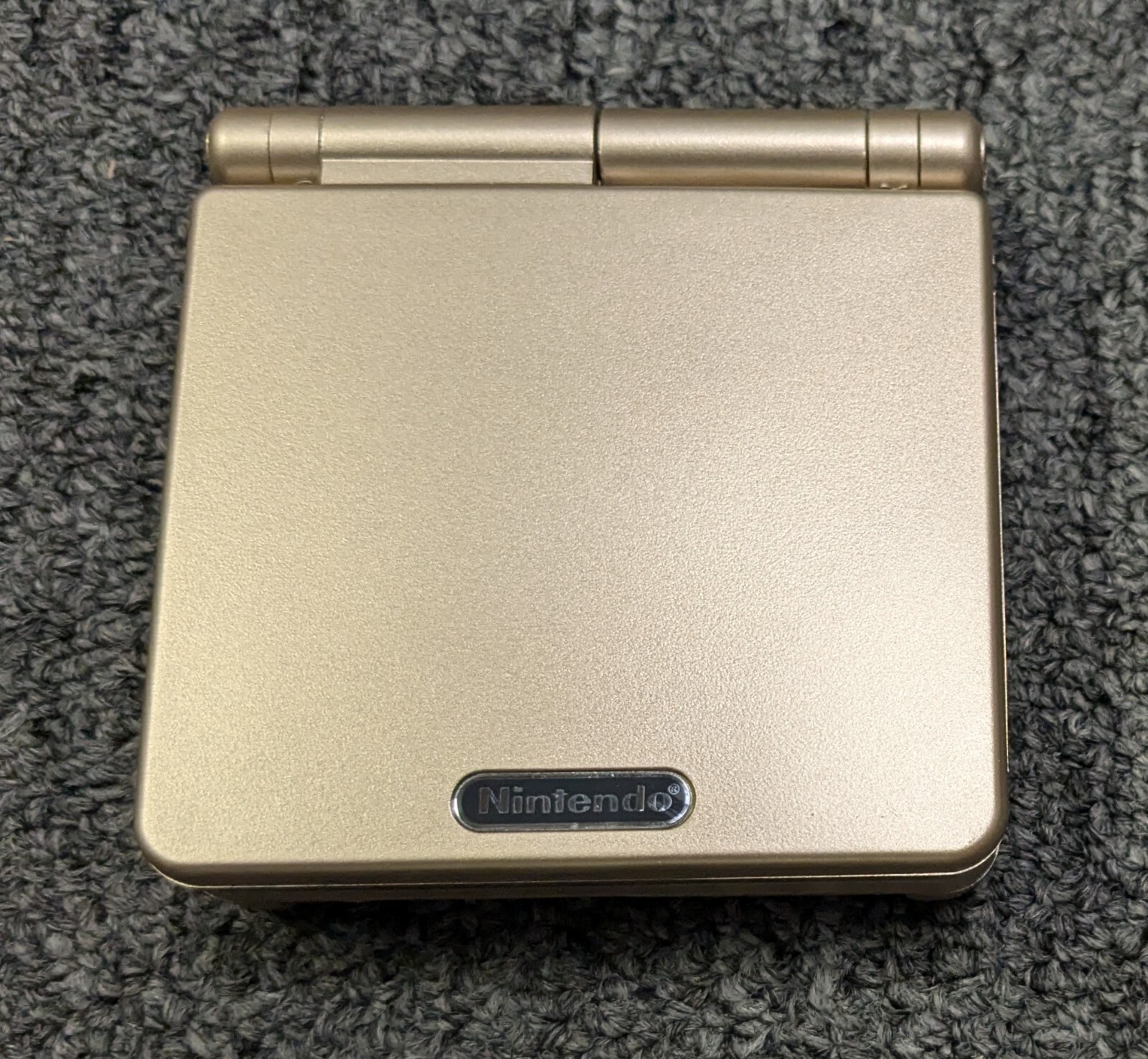 Nintendo Game Boy Advance SP Gold Handheld System, Restored!!