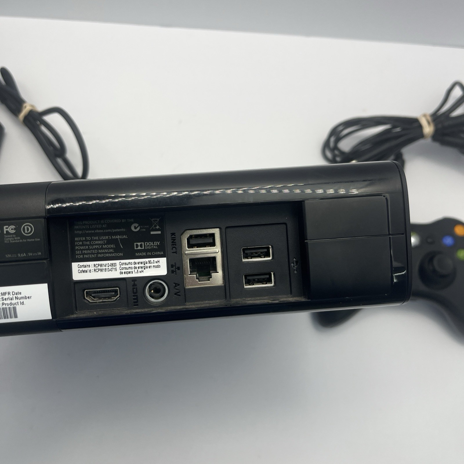 Microsoft Xbox 360 E Console OEM Controller Power Cord HDMI. Tested