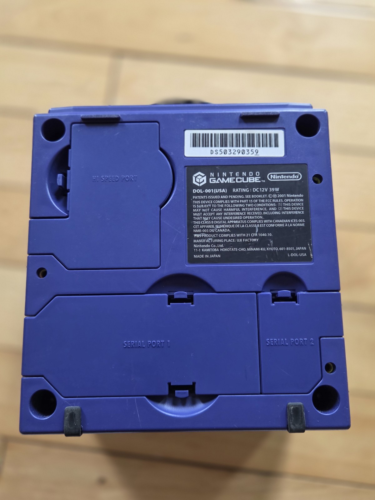 Nintendo GameCube Indigo Purple Console Bundle w/ 2 Controllers But No Cord