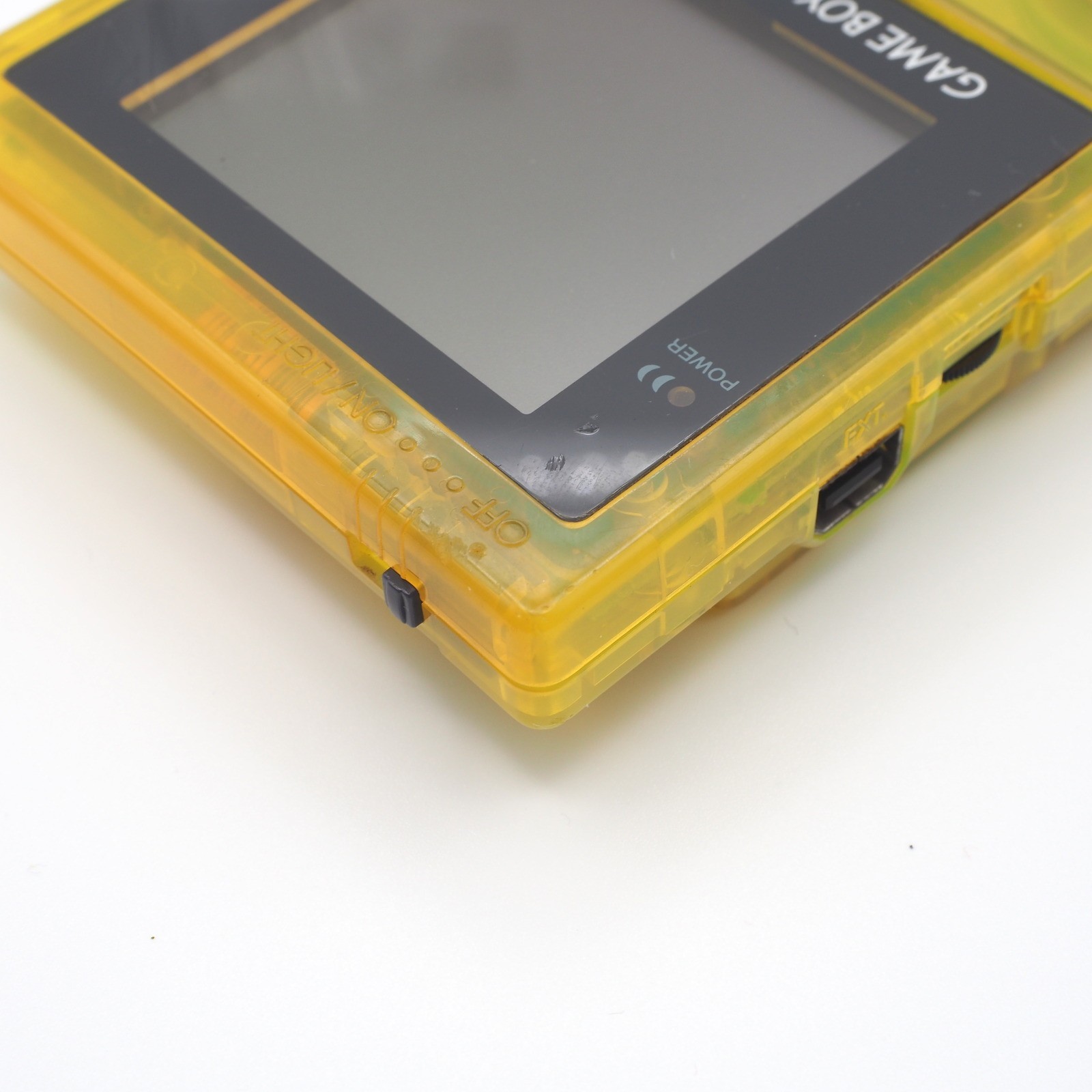 OEM Nintendo Game Boy Light Toys R Us Edition Clear Yellow MGB-101 TESTED #1[EX]