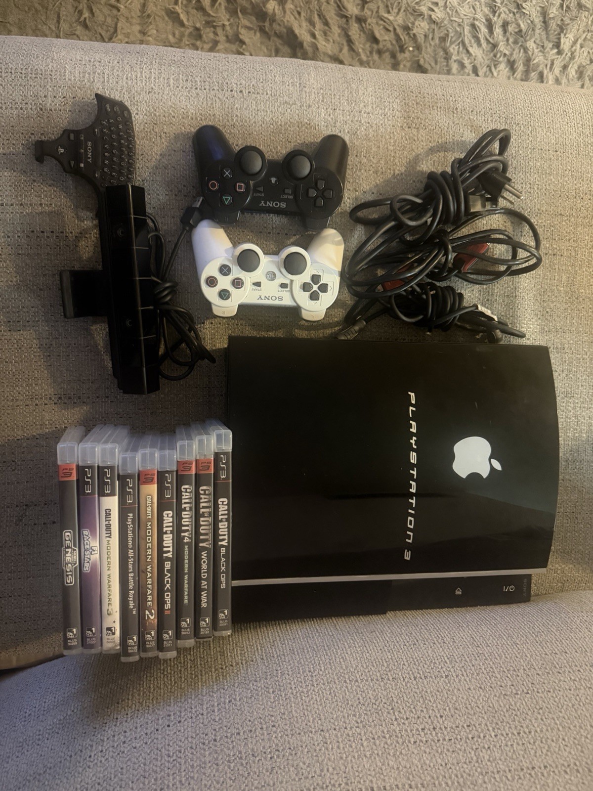 PlayStation 3, Fat CECHK01, Red Light Issue, 9 Games And Accesories, Read Discr