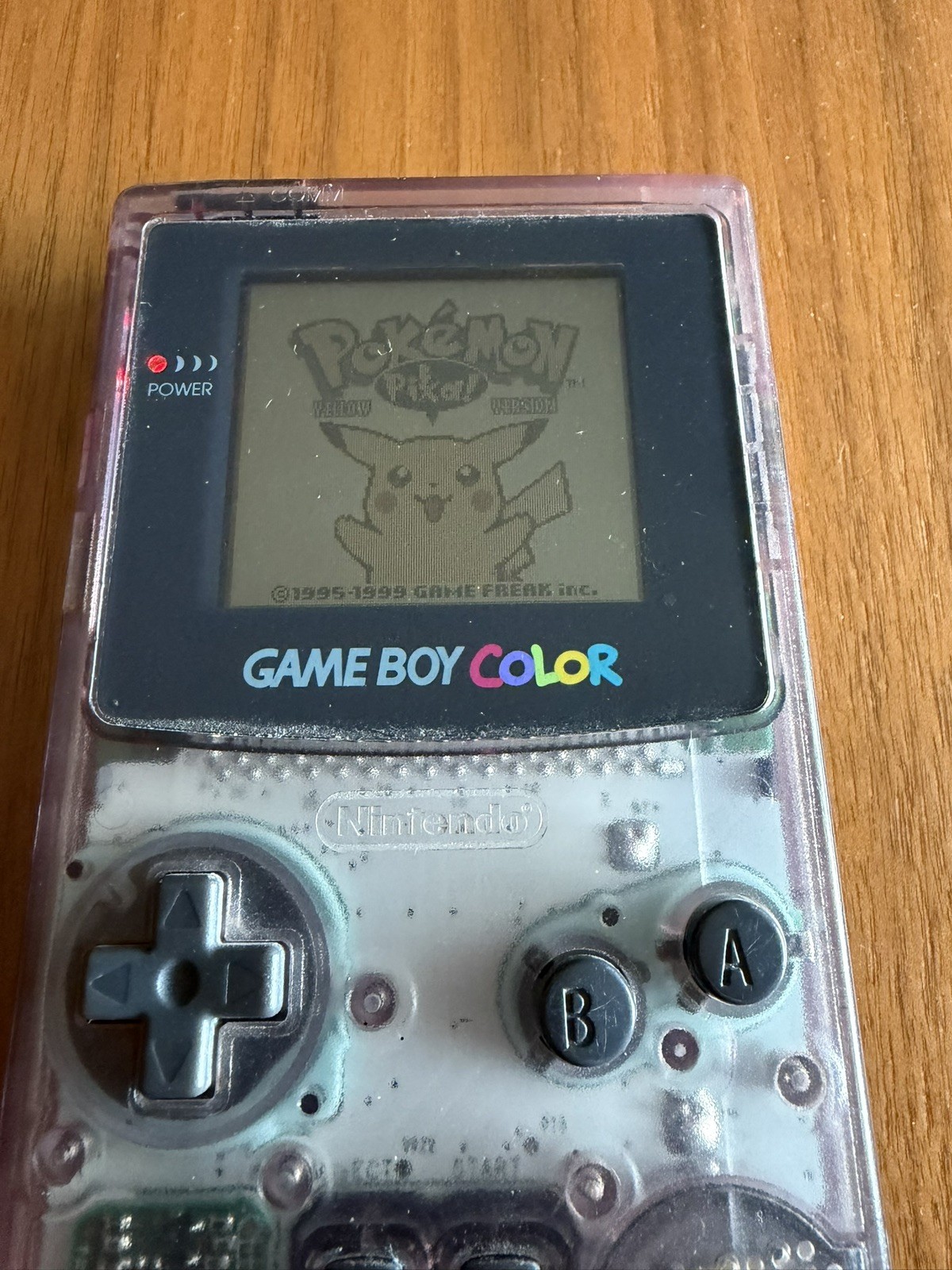 Nintendo Game Boy Color Clear Purple Atomic System Only Tested And Working