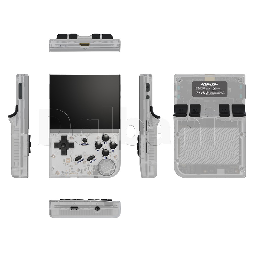 RG35XX Plus 2024 Anbernic Gray Retro Game Console 3300mAh Linux System