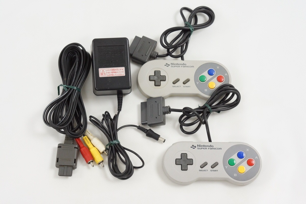 Super Famicom Console SHVC-001 Nintendo Tested System wz 4 Games SM10389384