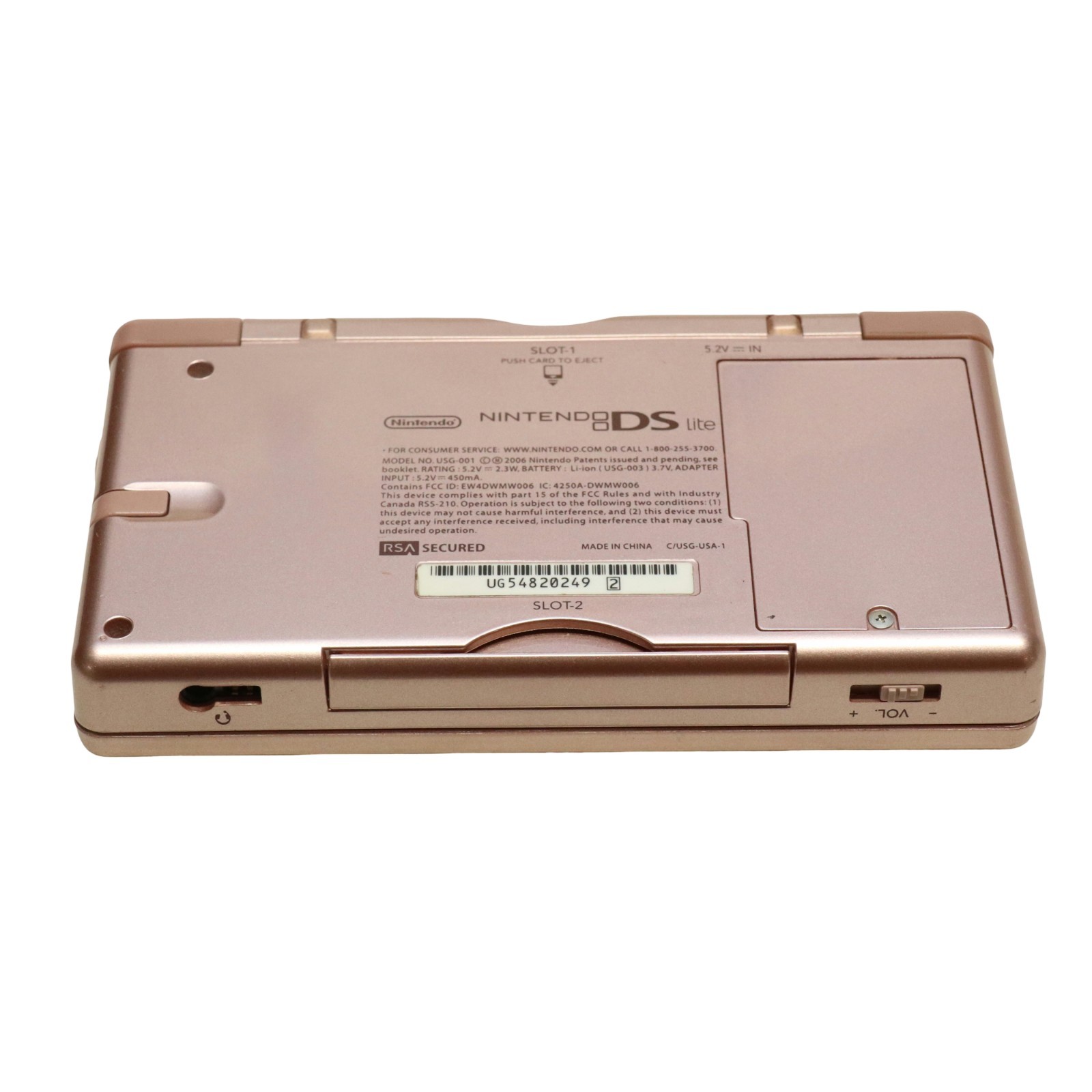 Nintendo DS Lite Handheld Console – Metallic Rose 100% Working Tested