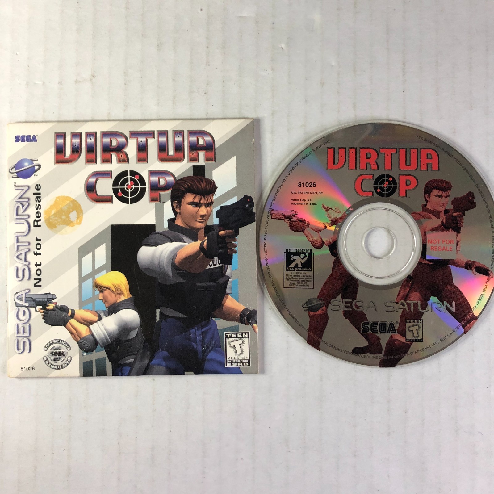 Sega Saturn MK-80000 Console, Control, Game FOR PARTS OR REPAIR Reads Some Disc