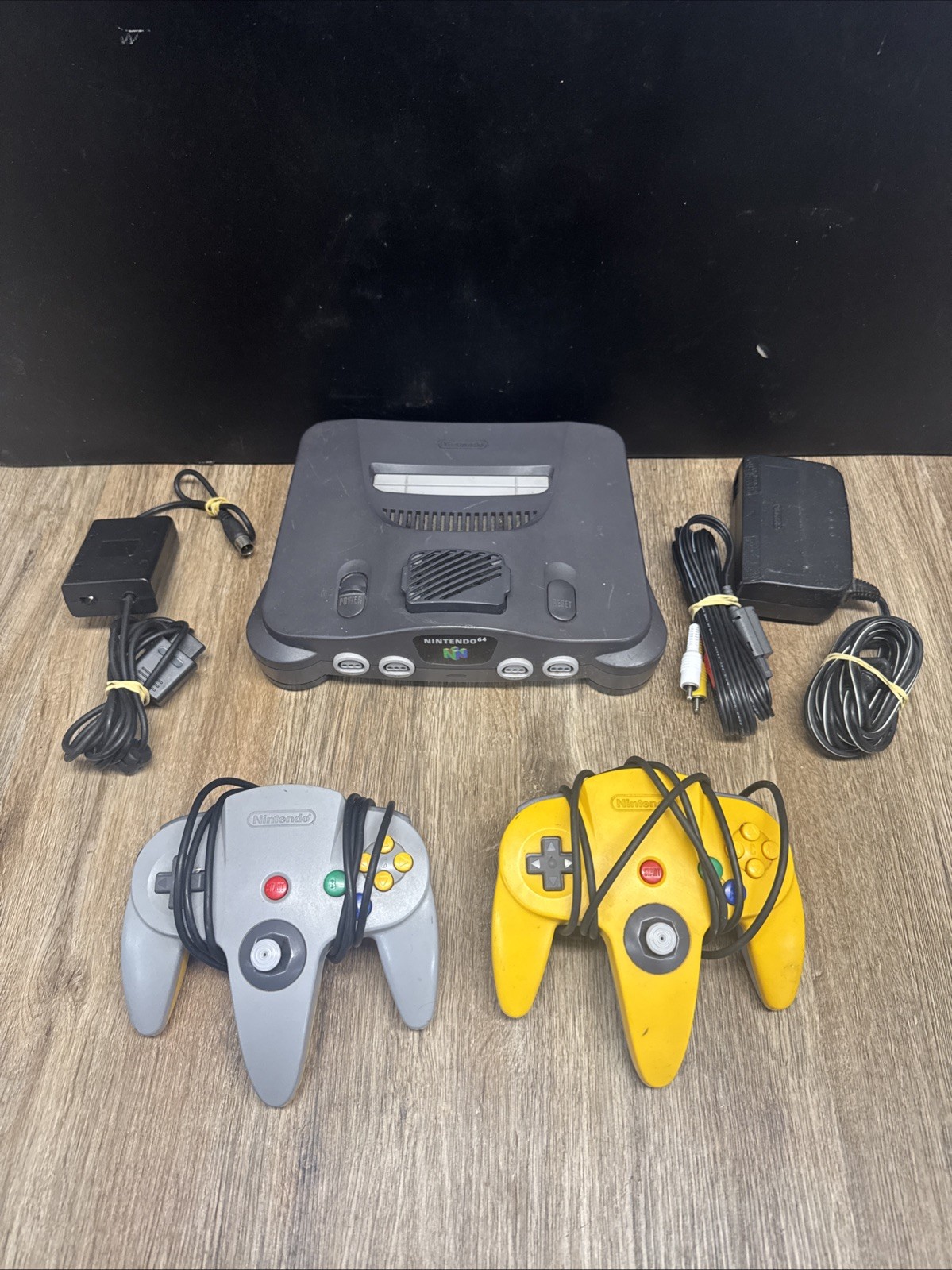 Nintendo 64 N64 Console Bundle Black/Gray 2 Controller W/ RAM EXPANDER NUS-001