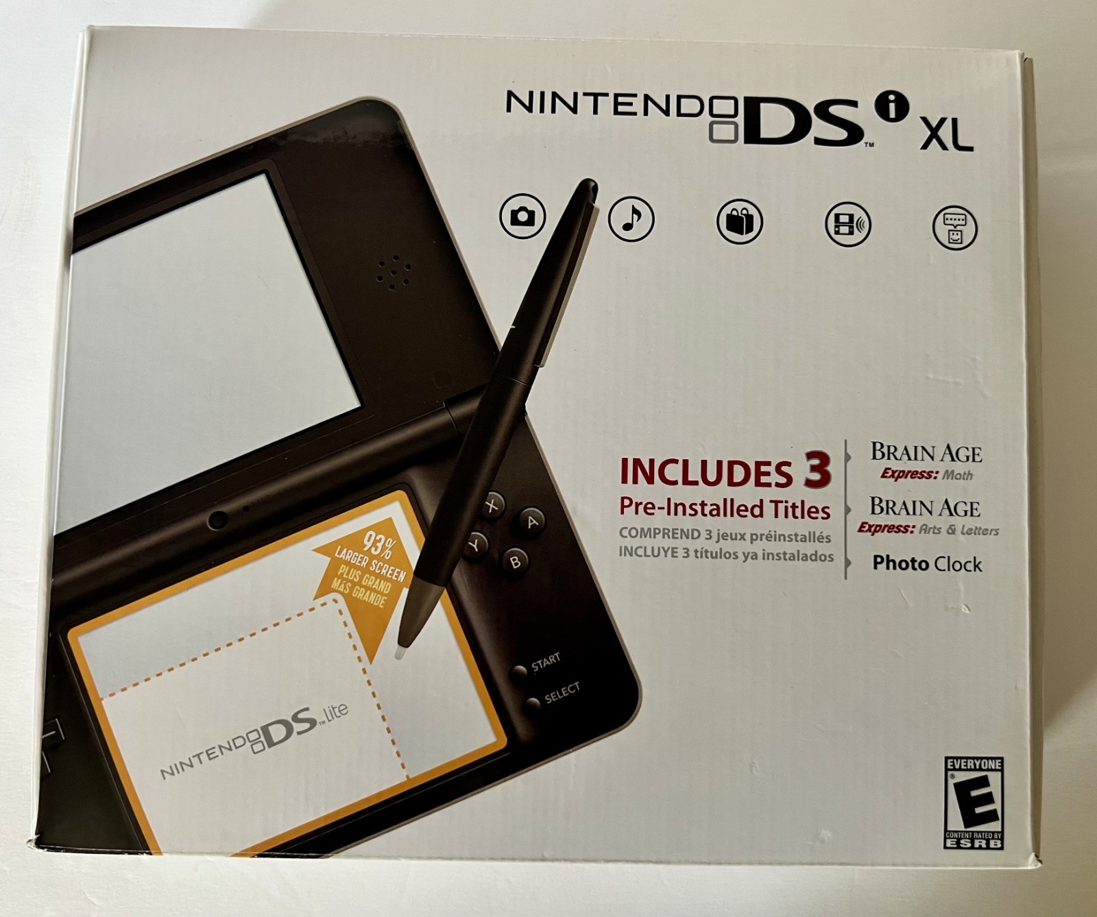 Nintendo DSi XL / Bronze / Complete in Box (2010, Nintendo) w/6 games