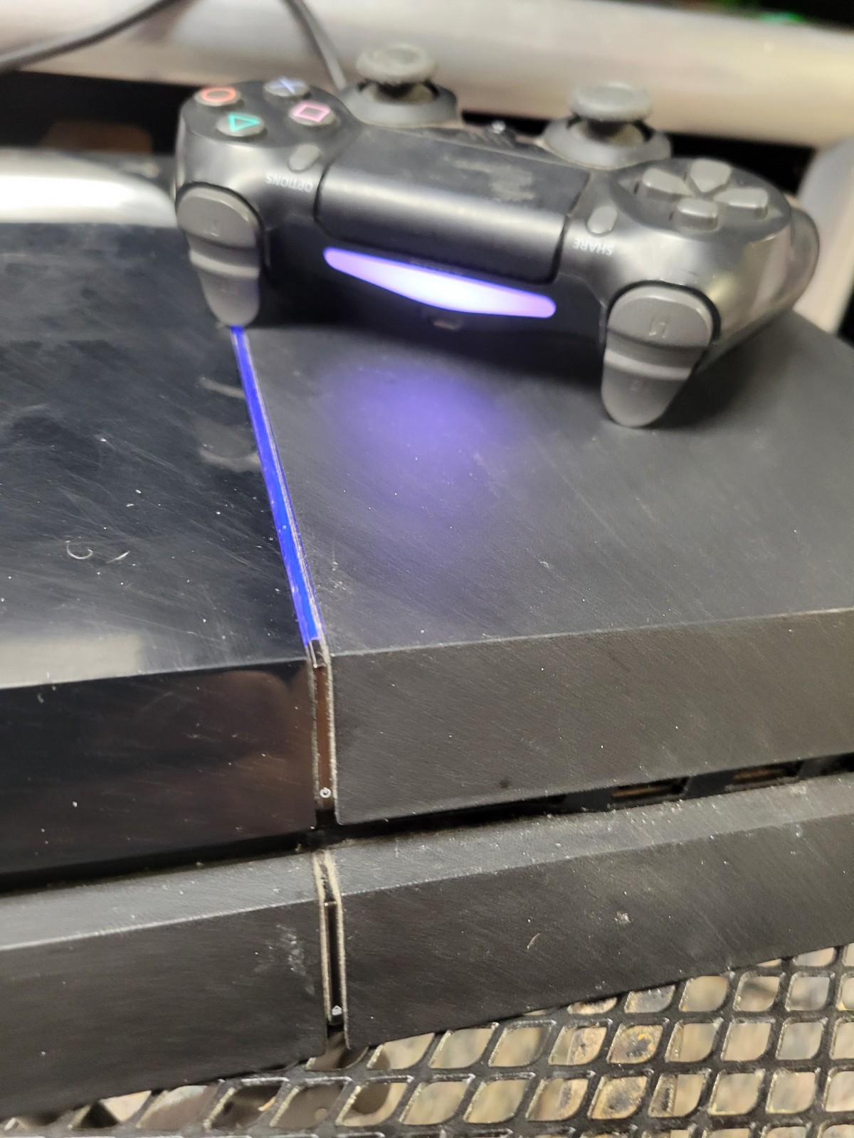Sony PlayStation 4 500GB Console Bundle – Controller + Game Tested PS4 CUH-1001A