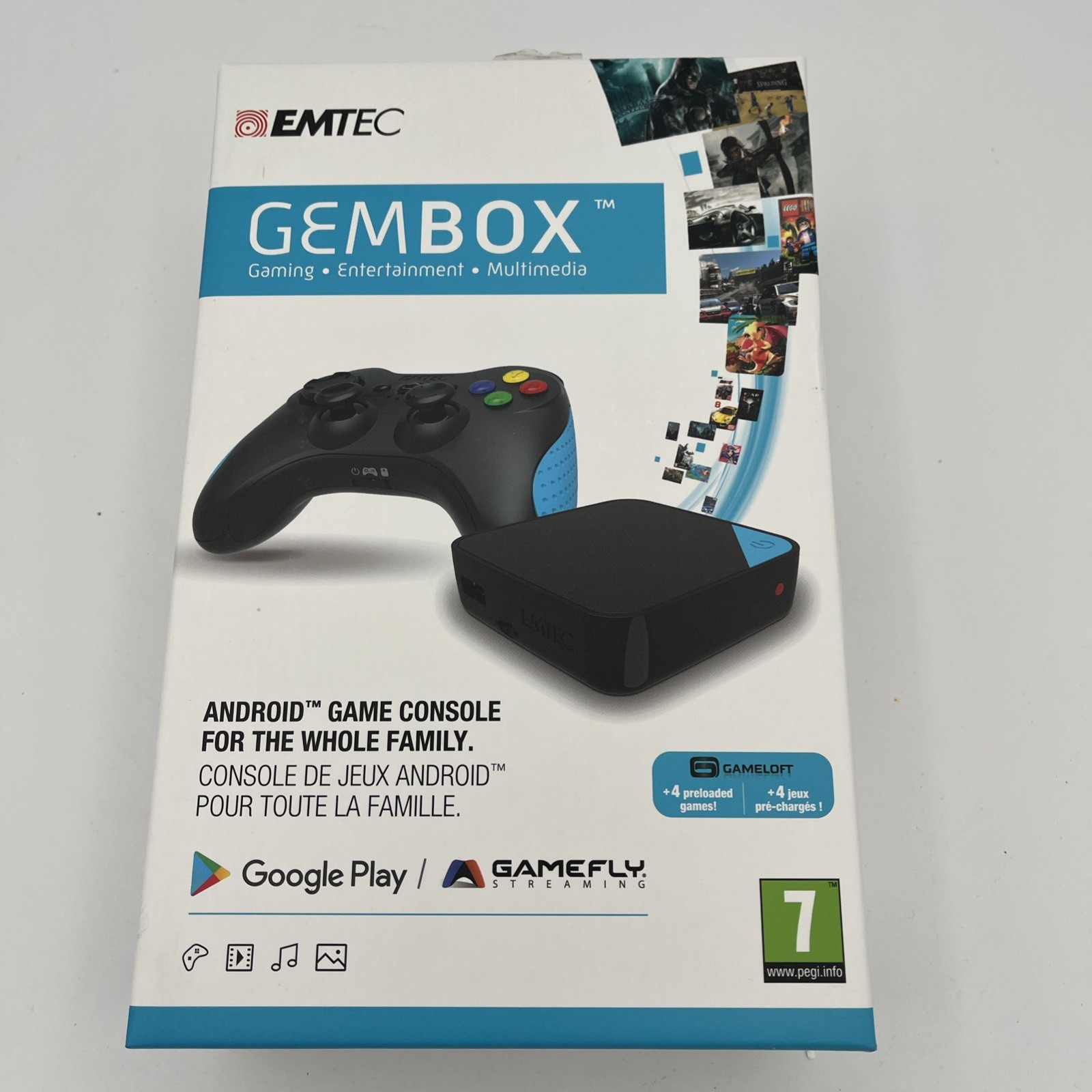 EMTEC GemBox Android Game Console – New In Box