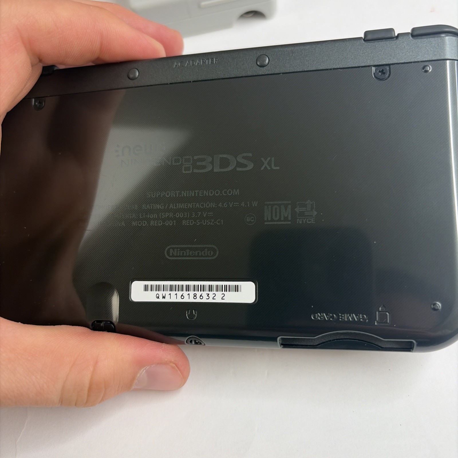Clean! New Nintendo 3DS XL Gray Black Console Charger Stylus US Version