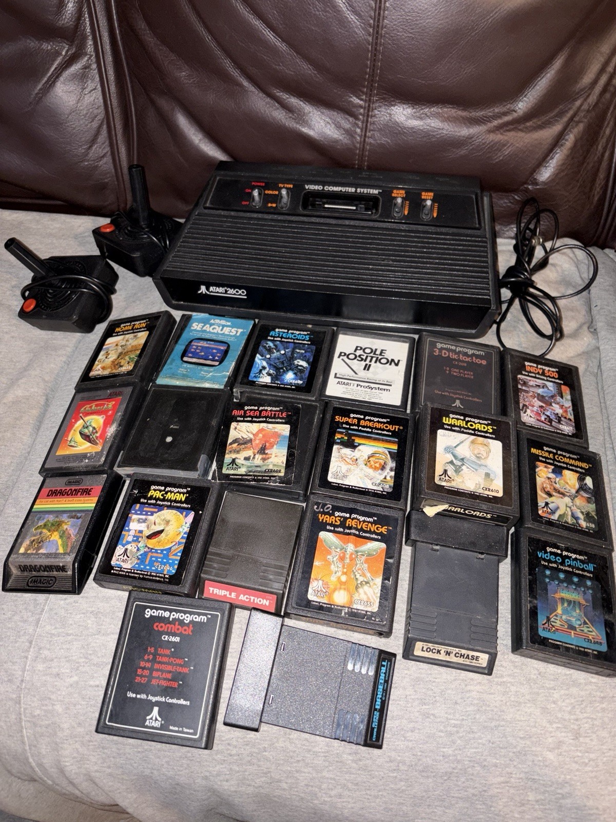 Atari 2600 Darth Vader 4-Switch 1983 Taiwan 20 Games Cartridges READ