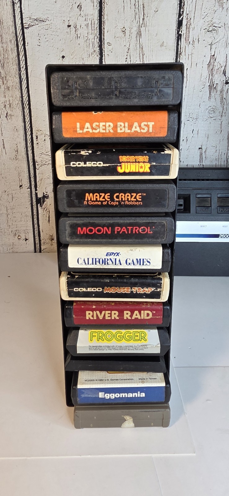 Atari 2600 Jr. Console Bundle w/ 36 Games & Joysticks TESTED Donkey Kong/Pitfall