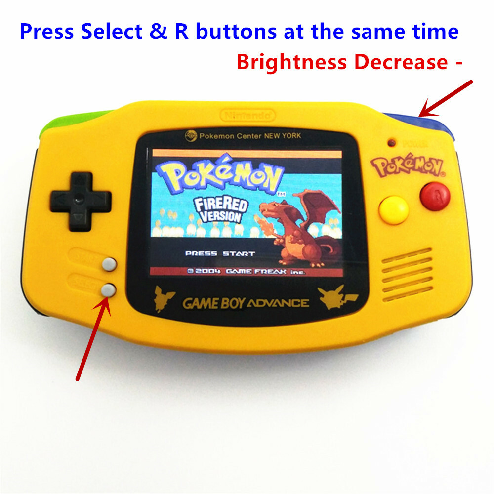 Multi-Color Game Boy Advance GBA Game Console AGS-101 Backlight Backlit Screen