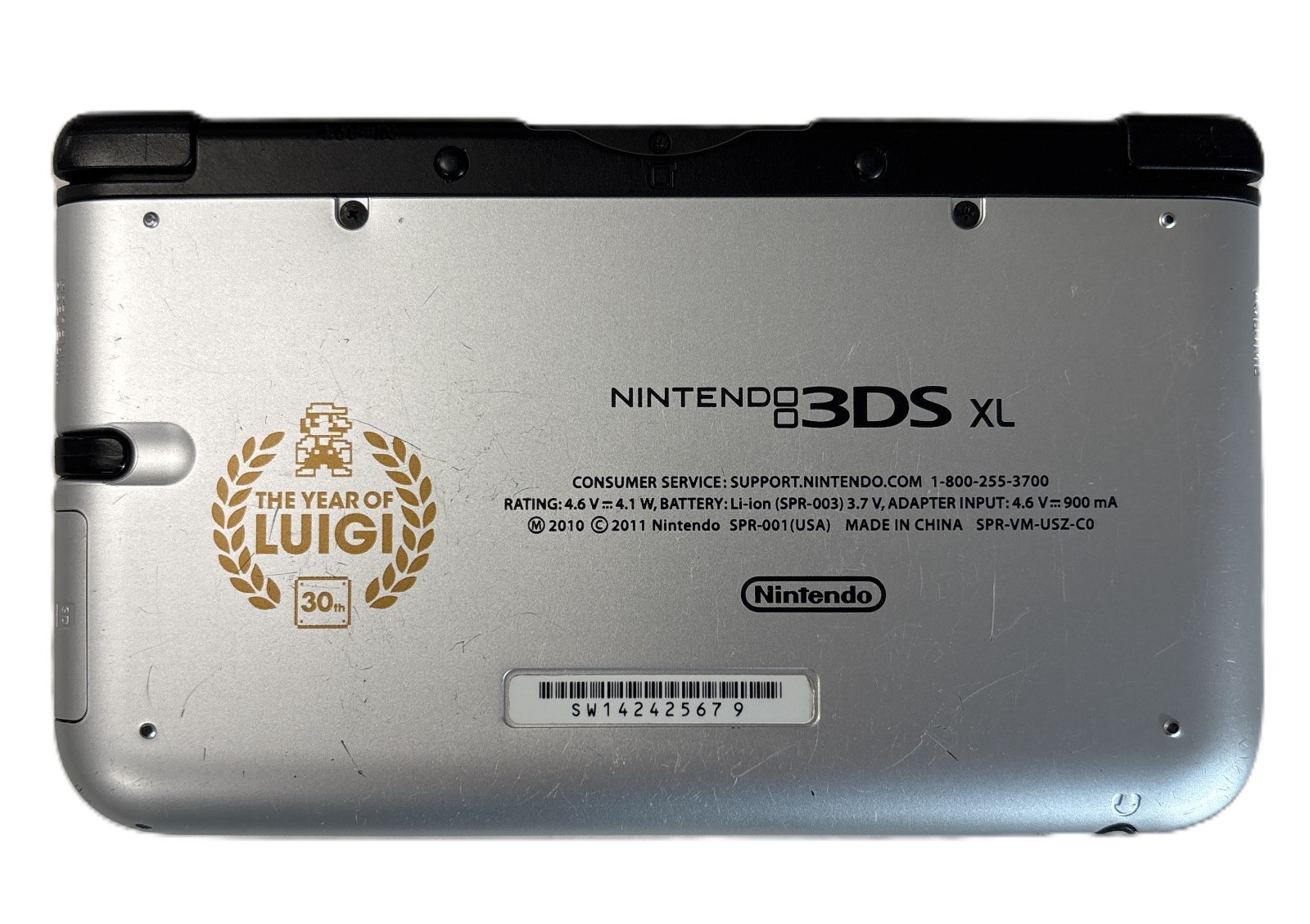 Nintendo 3DS XL Mario & Luigi Dream Team Silver Handheld System Tested Works!