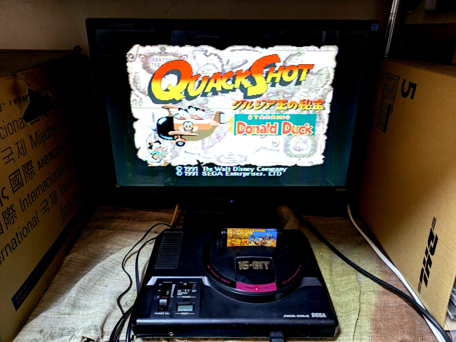 SEGA Mega Drive Console 16BIT Magical☆Taruto-kun Donald Duck Japan