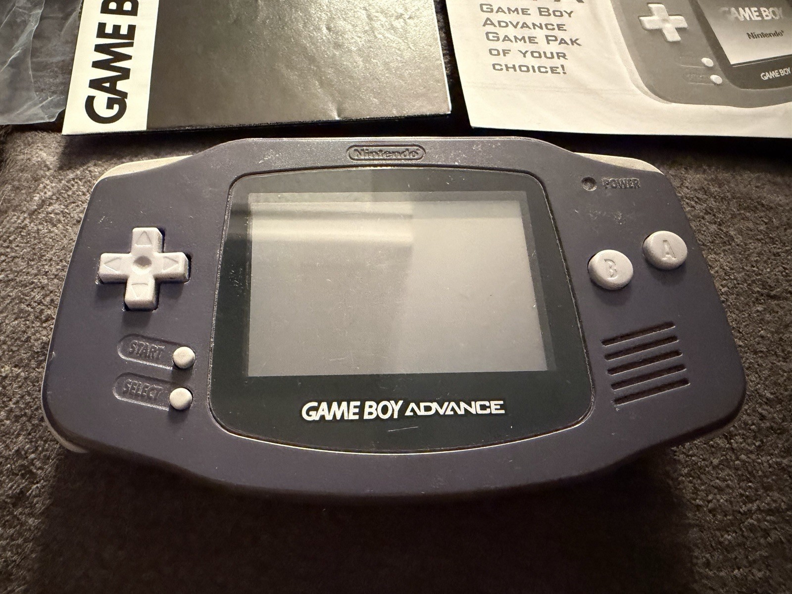 Nintendo Game Boy Advance Handheld System – Indigo CIB Boxed