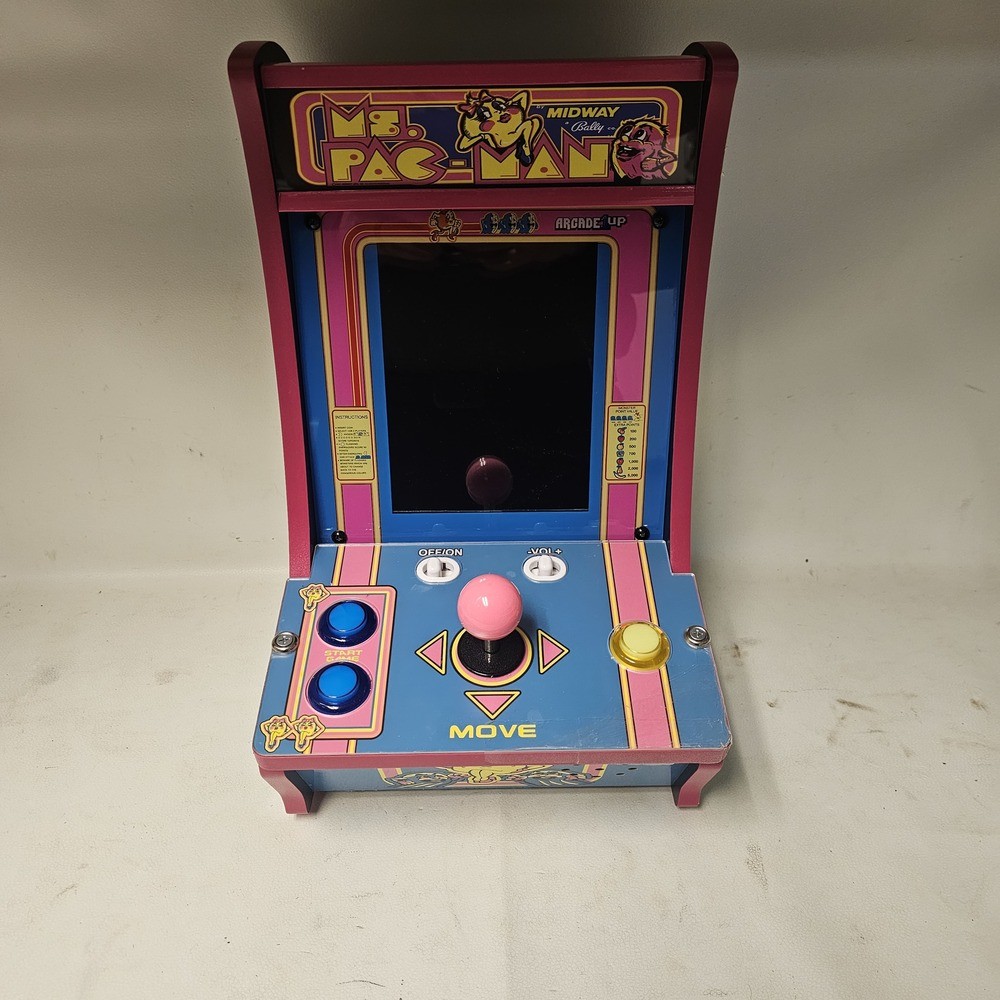 ARCADE1UP MS.PAC-MAN COUNTER-CADE W/ CORDS