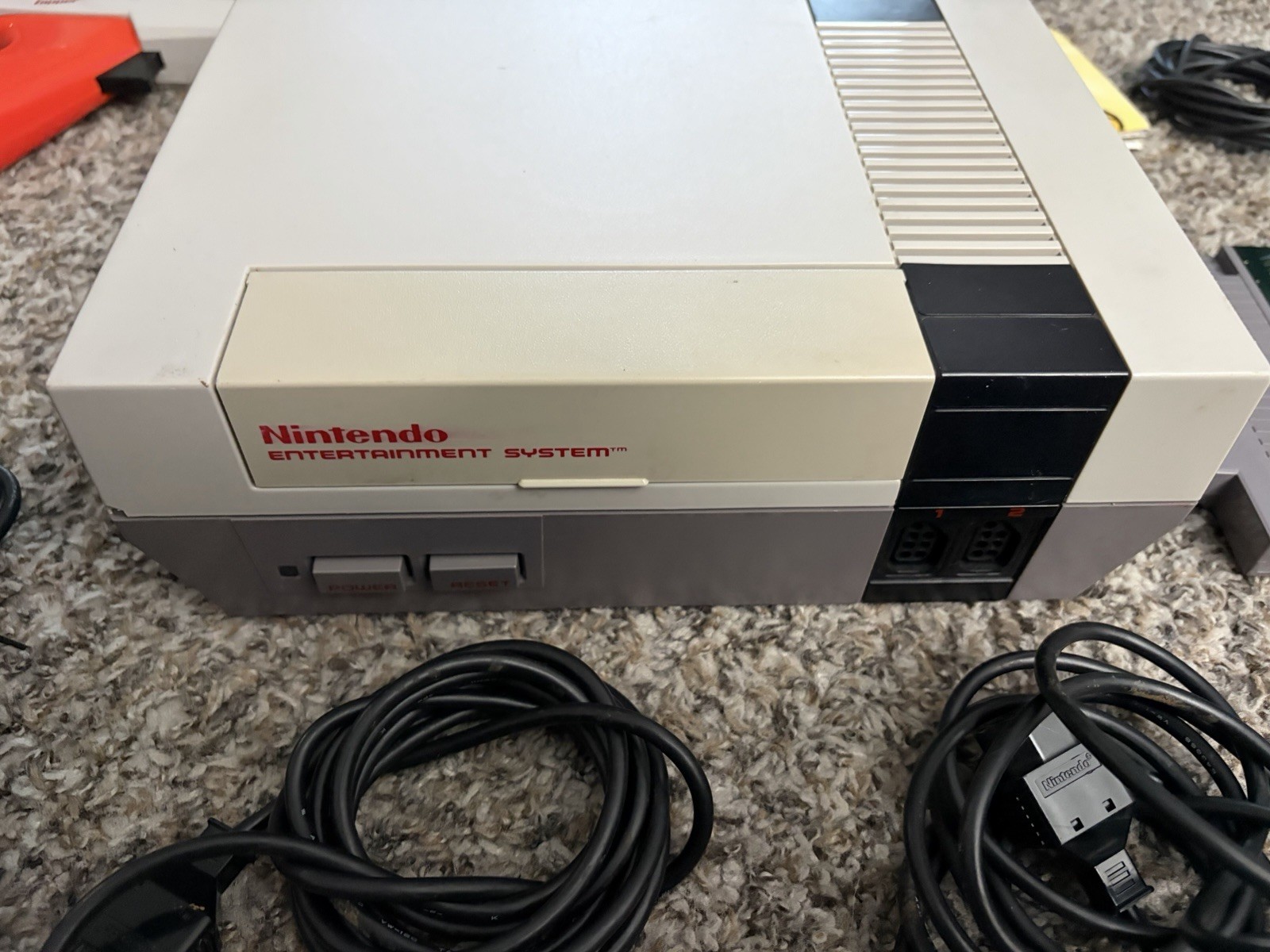 Nintendo NES Console Bundle Super Mario Bros 1 2 3 Zapper 2 Controllers Tested